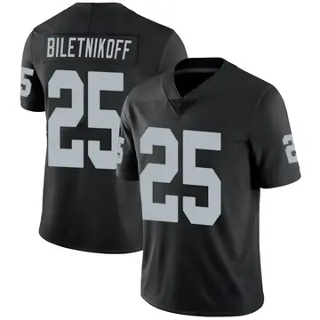 Nike Fred Biletnikoff Youth Limited Las Vegas Raiders Black Team Color Vapor Untouchable Jersey