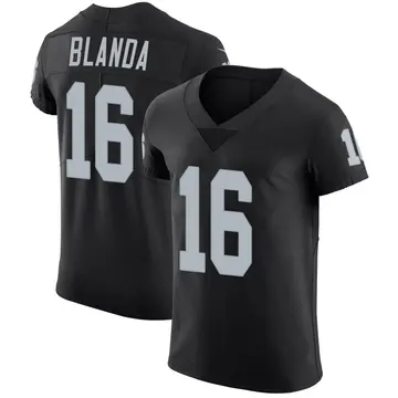 Nike George Blanda Men's Elite Las Vegas Raiders Black Team Color Vapor Untouchable Jersey