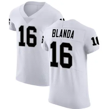 Nike George Blanda Men's Elite Las Vegas Raiders White Vapor Untouchable Jersey