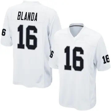 Nike George Blanda Men's Game Las Vegas Raiders White Jersey