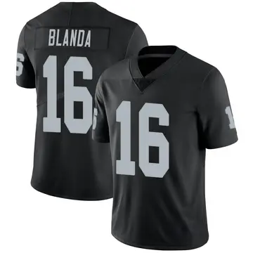 Nike George Blanda Men's Limited Las Vegas Raiders Black Team Color Vapor Untouchable Jersey