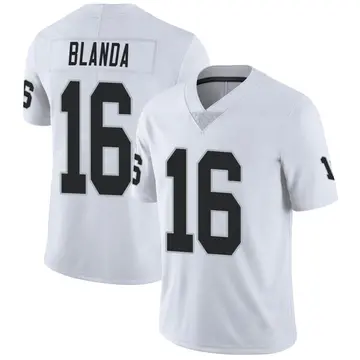 Nike George Blanda Men's Limited Las Vegas Raiders White Vapor Untouchable Jersey