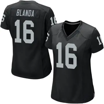 Nike George Blanda Women's Game Las Vegas Raiders Black Team Color Jersey