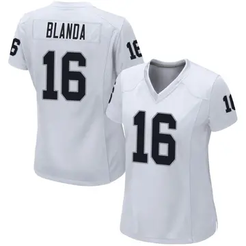 Nike George Blanda Women's Game Las Vegas Raiders White Jersey