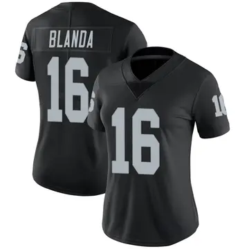 Nike George Blanda Women's Limited Las Vegas Raiders Black Team Color Vapor Untouchable Jersey