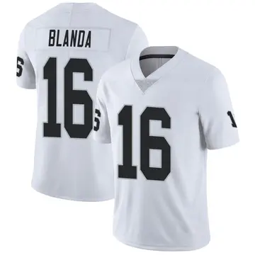 Nike George Blanda Youth Limited Las Vegas Raiders White Vapor Untouchable Jersey