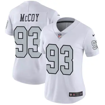 Nike Gerald McCoy Women's Limited Las Vegas Raiders White Color Rush Jersey