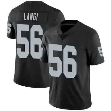 Nike Harvey Langi Men's Limited Las Vegas Raiders Black Team Color Vapor Untouchable Jersey