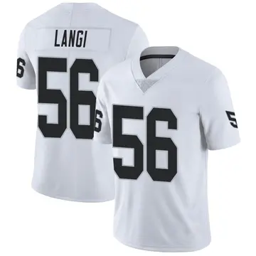 Nike Harvey Langi Men's Limited Las Vegas Raiders White Vapor Untouchable Jersey