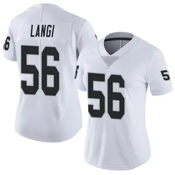 Nike Harvey Langi Women's Limited Las Vegas Raiders White Vapor Untouchable Jersey