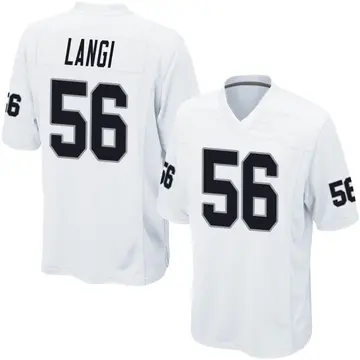 Nike Harvey Langi Youth Game Las Vegas Raiders White Jersey