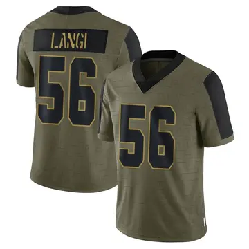 Nike Harvey Langi Youth Limited Las Vegas Raiders Olive 2021 Salute To Service Jersey
