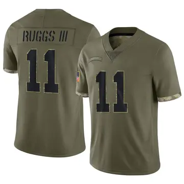 Nike Henry Ruggs III Men's Limited Las Vegas Raiders Olive 2022 Salute To Service Jersey