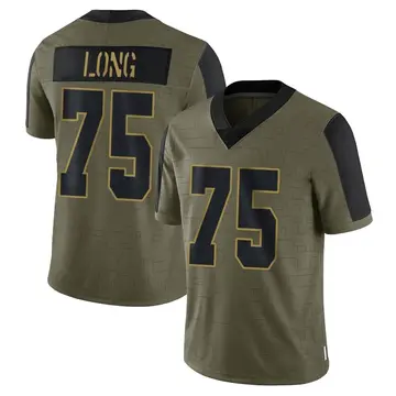 Nike Howie Long Men's Limited Las Vegas Raiders Olive 2021 Salute To Service Jersey