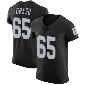 Nike Hroniss Grasu Men's Elite Las Vegas Raiders Black Team Color Vapor Untouchable Jersey