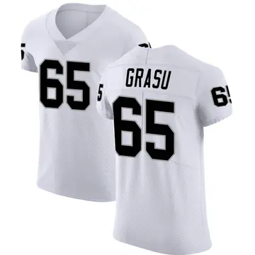 Nike Hroniss Grasu Men's Elite Las Vegas Raiders White Vapor Untouchable Jersey