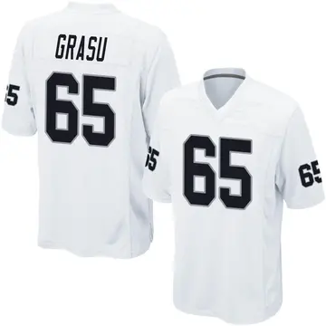 Nike Hroniss Grasu Men's Game Las Vegas Raiders White Jersey