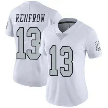 Nike Hunter Renfrow Women's Limited Las Vegas Raiders White Color Rush Jersey