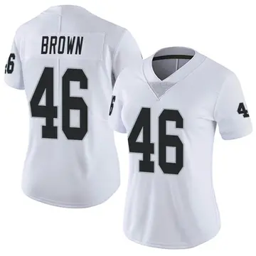 Nike Ike Brown Women's Limited Las Vegas Raiders White Vapor Untouchable Jersey