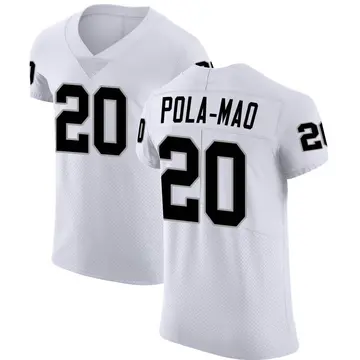 Nike Isaiah Pola-Mao Men's Elite Las Vegas Raiders White Vapor Untouchable Jersey