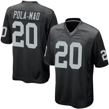 Nike Isaiah Pola-Mao Men's Game Las Vegas Raiders Black Team Color Jersey