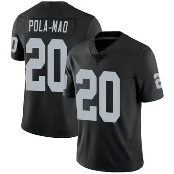 Nike Isaiah Pola-Mao Men's Limited Las Vegas Raiders Black Team Color Vapor Untouchable Jersey