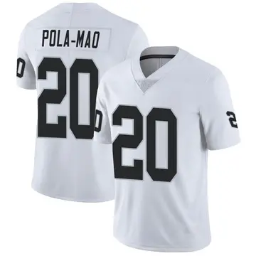 Nike Isaiah Pola-Mao Men's Limited Las Vegas Raiders White Vapor Untouchable Jersey