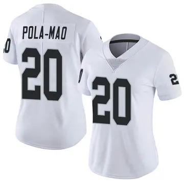 Nike Isaiah Pola-Mao Women's Limited Las Vegas Raiders White Vapor Untouchable Jersey
