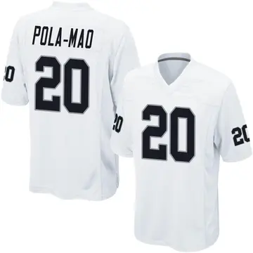 Nike Isaiah Pola-Mao Youth Game Las Vegas Raiders White Jersey