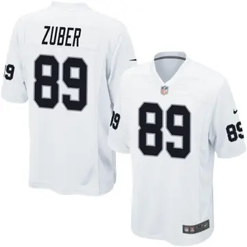 Nike Isaiah Zuber Men's Game Las Vegas Raiders White Jersey