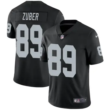 Nike Isaiah Zuber Men's Limited Las Vegas Raiders Black Team Color Vapor Untouchable Jersey