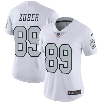 Nike Isaiah Zuber Women's Limited Las Vegas Raiders White Color Rush Jersey