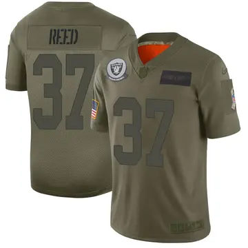 Nike J.R. Reed Men's Limited Las Vegas Raiders Camo 2019 Salute to Service Jersey