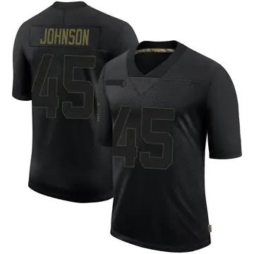 Nike Jakob Johnson Men's Limited Las Vegas Raiders Black 2020 Salute To Service Jersey
