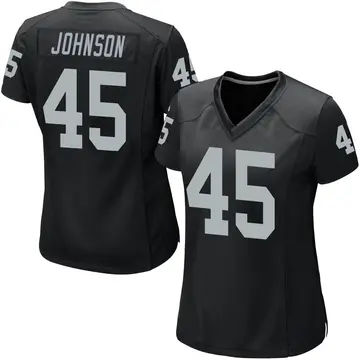 Nike Jakob Johnson Women's Game Las Vegas Raiders Black Team Color Jersey
