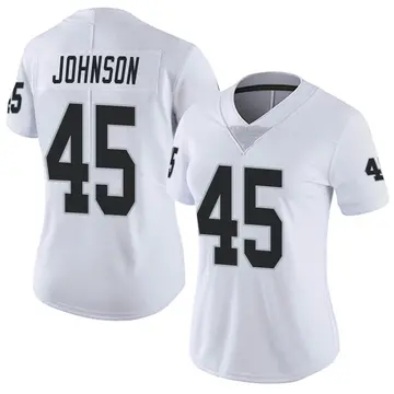 Nike Jakob Johnson Women's Limited Las Vegas Raiders White Vapor Untouchable Jersey