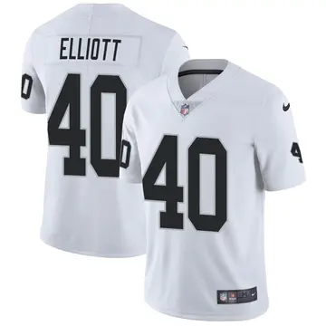 Nike Jalen Elliott Men's Limited Las Vegas Raiders White Vapor Untouchable Jersey