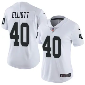 Nike Jalen Elliott Women's Limited Las Vegas Raiders White Vapor Untouchable Jersey