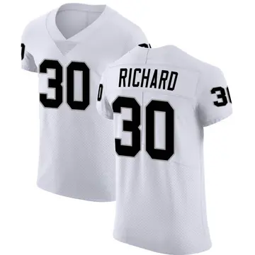 Nike Jalen Richard Men's Elite Las Vegas Raiders White Vapor Untouchable Jersey