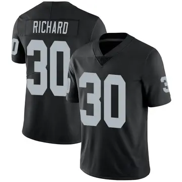 Nike Jalen Richard Men's Limited Las Vegas Raiders Black Team Color Vapor Untouchable Jersey