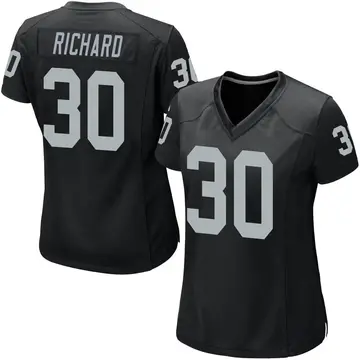 Nike Jalen Richard Women's Game Las Vegas Raiders Black Team Color Jersey
