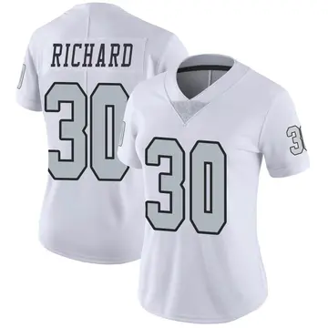 Nike Jalen Richard Women's Limited Las Vegas Raiders White Color Rush Jersey