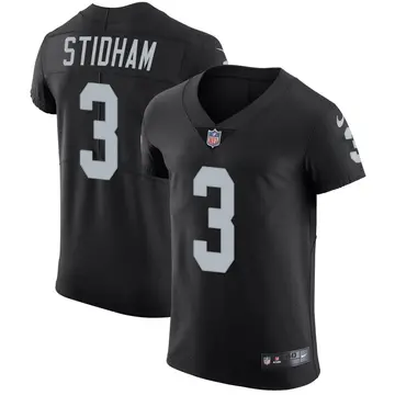 Nike Jarrett Stidham Men's Elite Las Vegas Raiders Black Team Color Vapor Untouchable Jersey
