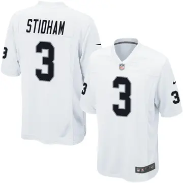 Nike Jarrett Stidham Men's Game Las Vegas Raiders White Jersey