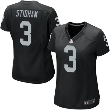 Nike Jarrett Stidham Women's Game Las Vegas Raiders Black Team Color Jersey