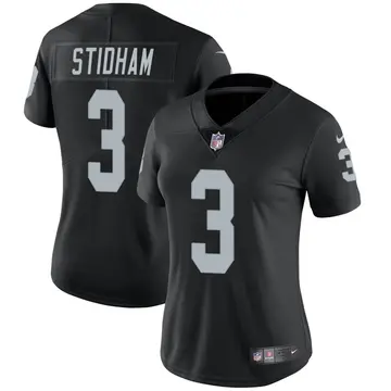 Nike Jarrett Stidham Women's Limited Las Vegas Raiders Black Team Color Vapor Untouchable Jersey