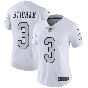 Nike Jarrett Stidham Women's Limited Las Vegas Raiders White Color Rush Jersey