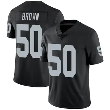 Nike Jayon Brown Men's Limited Las Vegas Raiders Black Team Color Vapor Untouchable Jersey