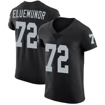 Nike Jermaine Eluemunor Men's Elite Las Vegas Raiders Black Team Color Vapor Untouchable Jersey
