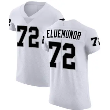Nike Jermaine Eluemunor Men's Elite Las Vegas Raiders White Vapor Untouchable Jersey